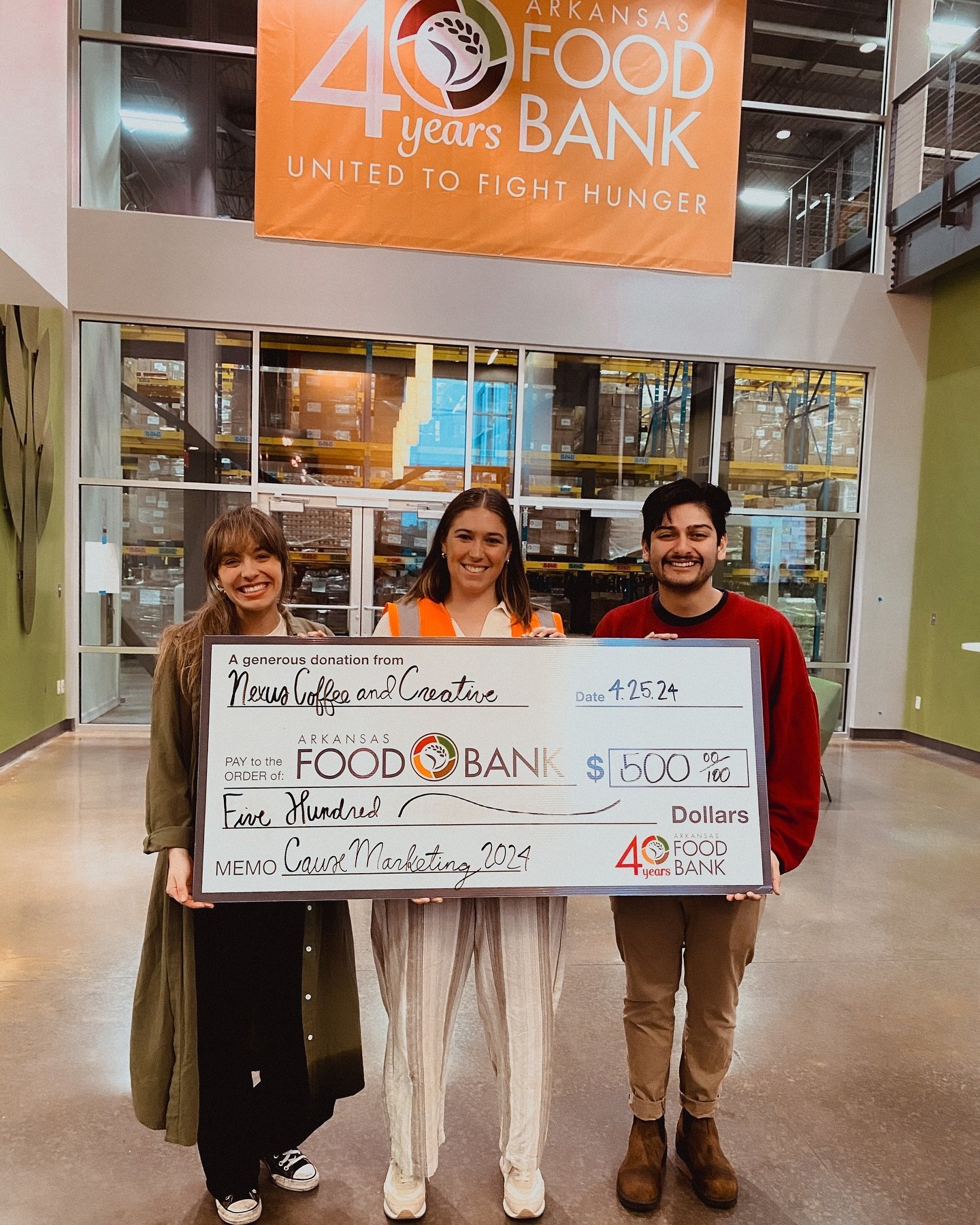 From January to March of this year, we partnered with @arfoodbank as part of our newly founded Collective Foundation to give back to our community! Thanks to your purchase of our Lighthouse Espresso whole bean coffee bags, we were able to donate $500