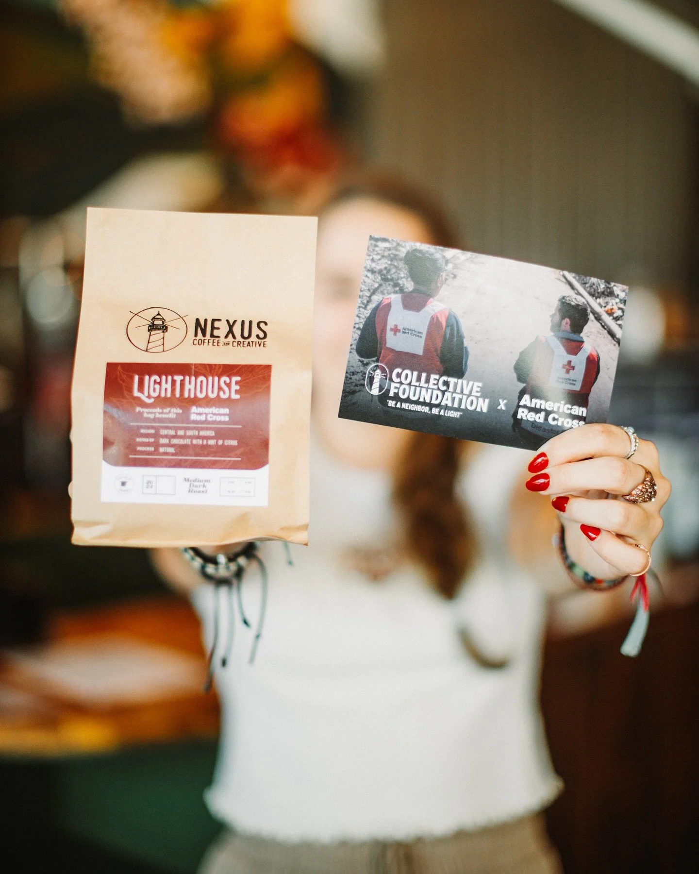We are partnering with the American Red Cross of Arkansas now through December as part of the Collective Foundation! Partial proceeds from our Lighthouse Espresso Blend coffee bags branded with their logo will be donated to the American Red Cross of 