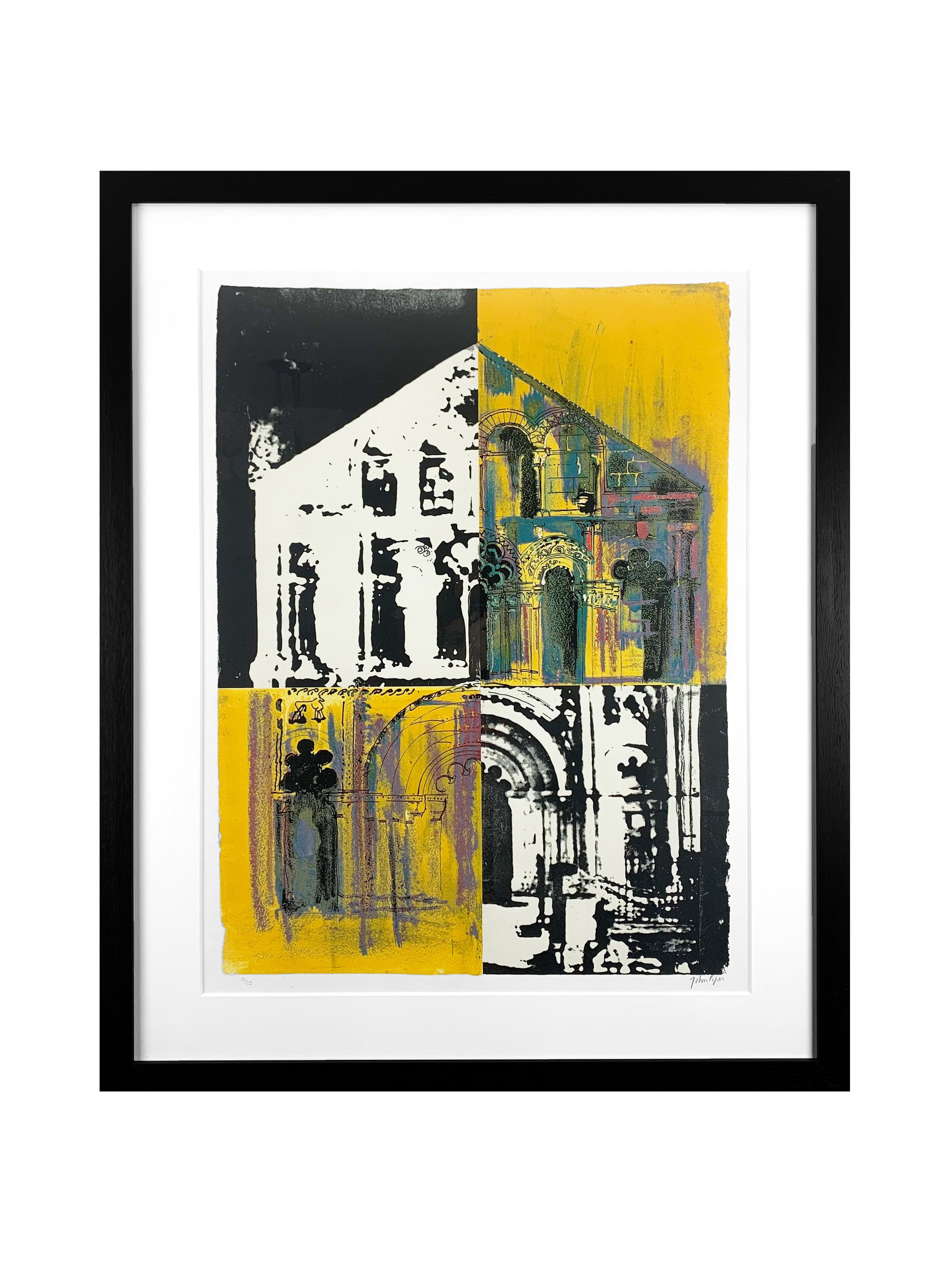 John Piper - Petit Palais: White and Yellow
Year – 1972
Medium – Screenprint
Signed – signed in pencil lower right
Edition – from the edition of 25
Size - 83.5 x 104.5 cm (framed size)