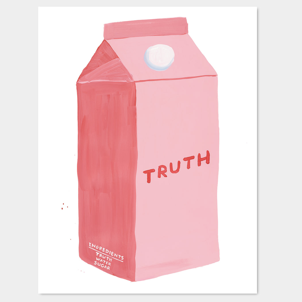 David Shrigley - Truth (2020) 60 x 80 cm
Off-set lithography
Printed on 200g Munken Lynx paper
Narayana Press in Denmark