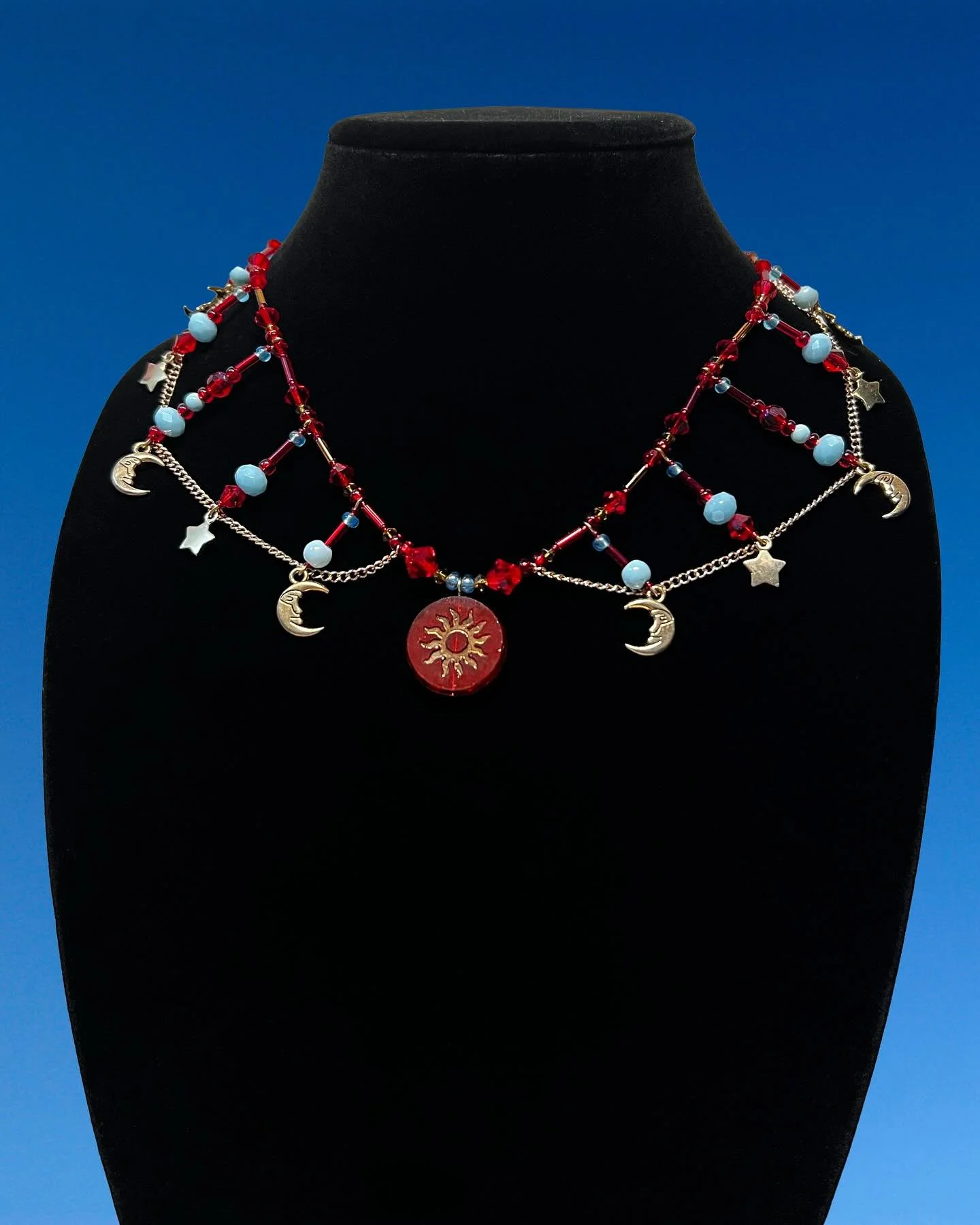 I&rsquo;m so behind in posting my work but here&rsquo;s another #whimsigoth moment!

#troyny #localartist #jewelrymaker #jewelrydesigner #handmade #seedbead #handmadejewelry #celestial