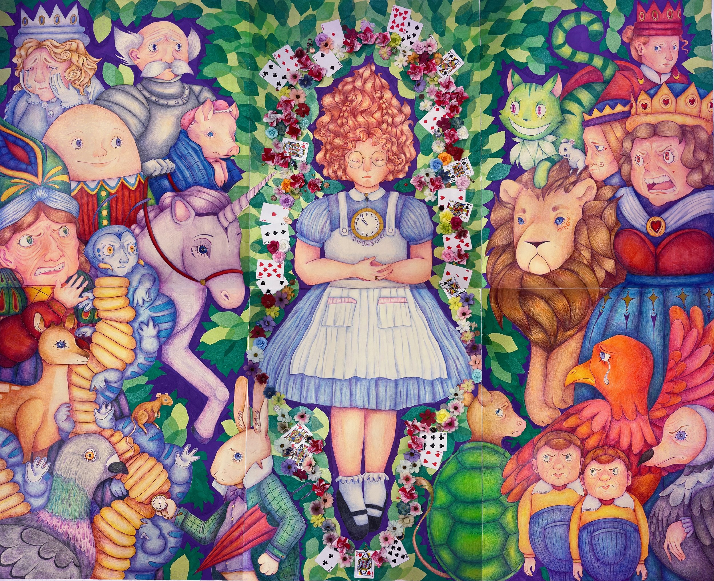 "Alice and Me" Honorable Mention for Mixed Media