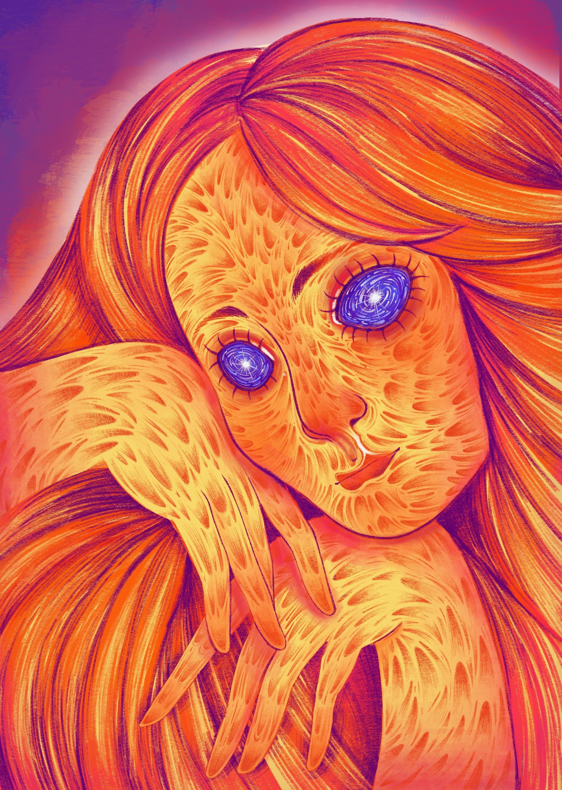 "Galaxy Eyes" Honorable Mention Digital Drawing