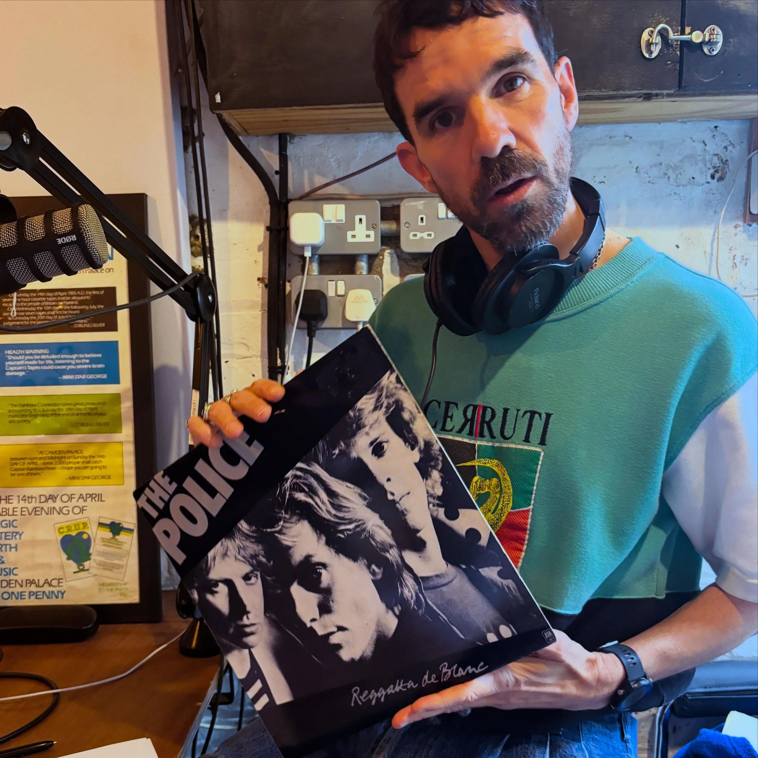 Here&rsquo;s little me in the @boogalooradio bin shed co- presenting the @owlandthepeacock Show. This weeks &lsquo;Vinyl Whistle&rsquo; feature was The Police with &lsquo;Message in a Bottle&rsquo;. Hit the link in bio to hear the full show - it&rsqu