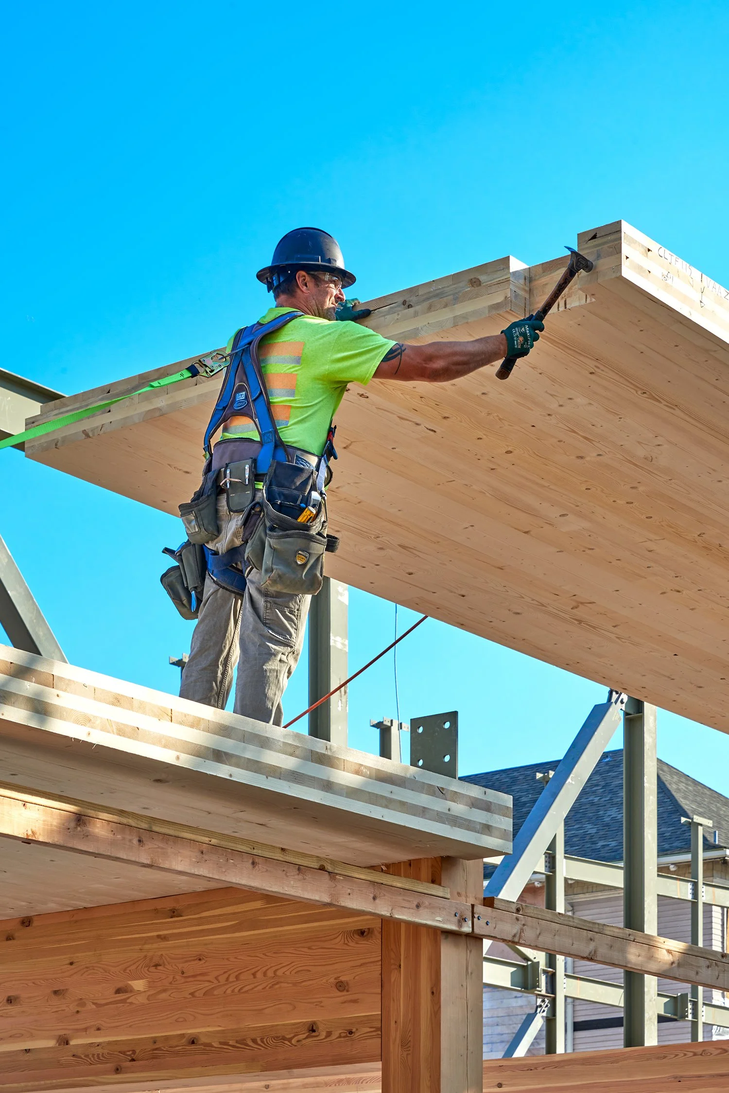 Clt Installation Mass Timber CLT installation at Van Asselt School! | News — Bassetti ...
