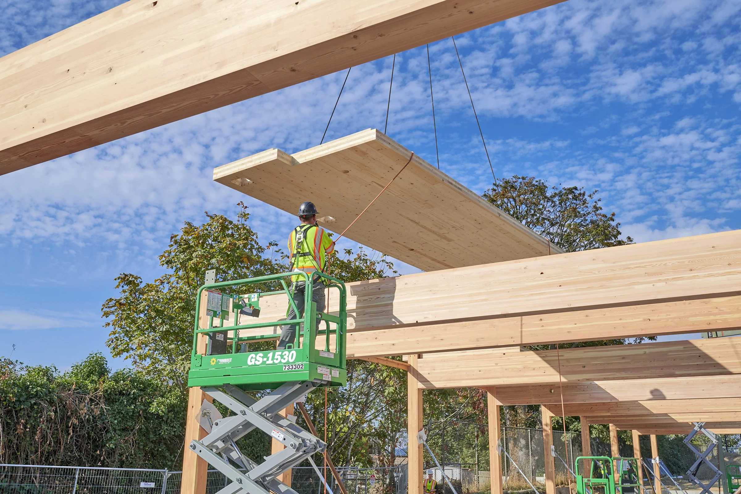 Clt Installation Mass Timber CLT installation at Van Asselt School! | News — Bassetti ...