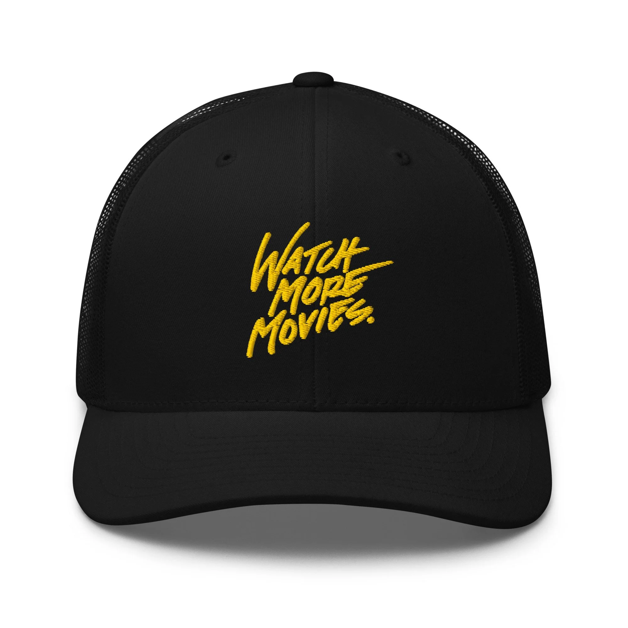 Watch More Movies Embroidered Trucker Hat