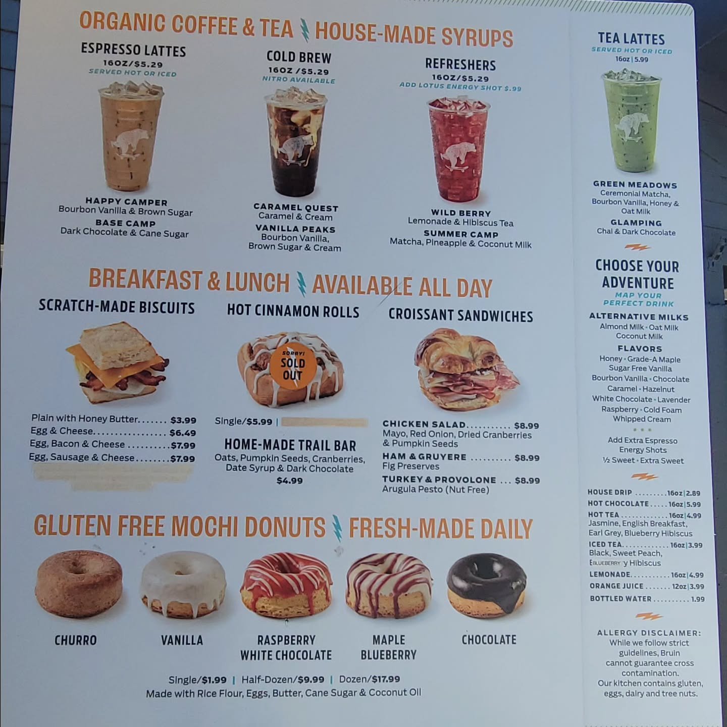 On my way to Denver for a little getaway with the family and had to make a pit stop in Pagosa at our favorite place. Fun to see my photos up on their new menu. If you haven't been to @bruindrivethrucoffee you are missing out!! Their gluten free dough