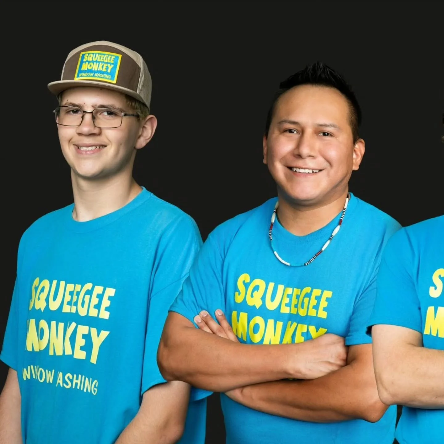 BAD ASS Team Photos done by composite. This could be your team, looking awesome and feeling awesome. Composite team photos are great because: 
1. We can add and remove people as staffing changes without having to get the group together again.
2. It b