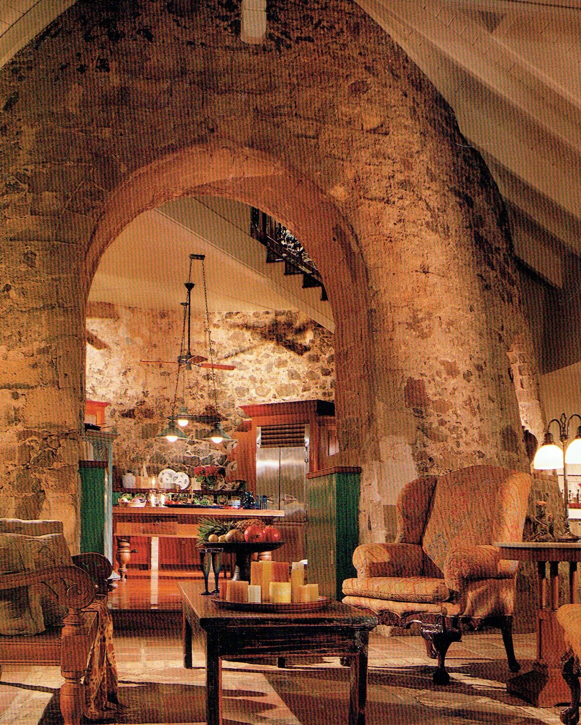 On the North shore of St. Croix the windmill tower from the centre of an old sugar plantation stands. After the devastation of hurricane Hugo the house around the structure was rebuilt with a design from Michael Helm,an architect of Tortola. We bui