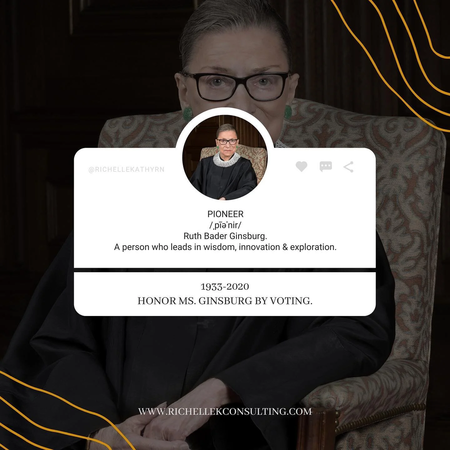 rest in love your honor Ginsburg ✨