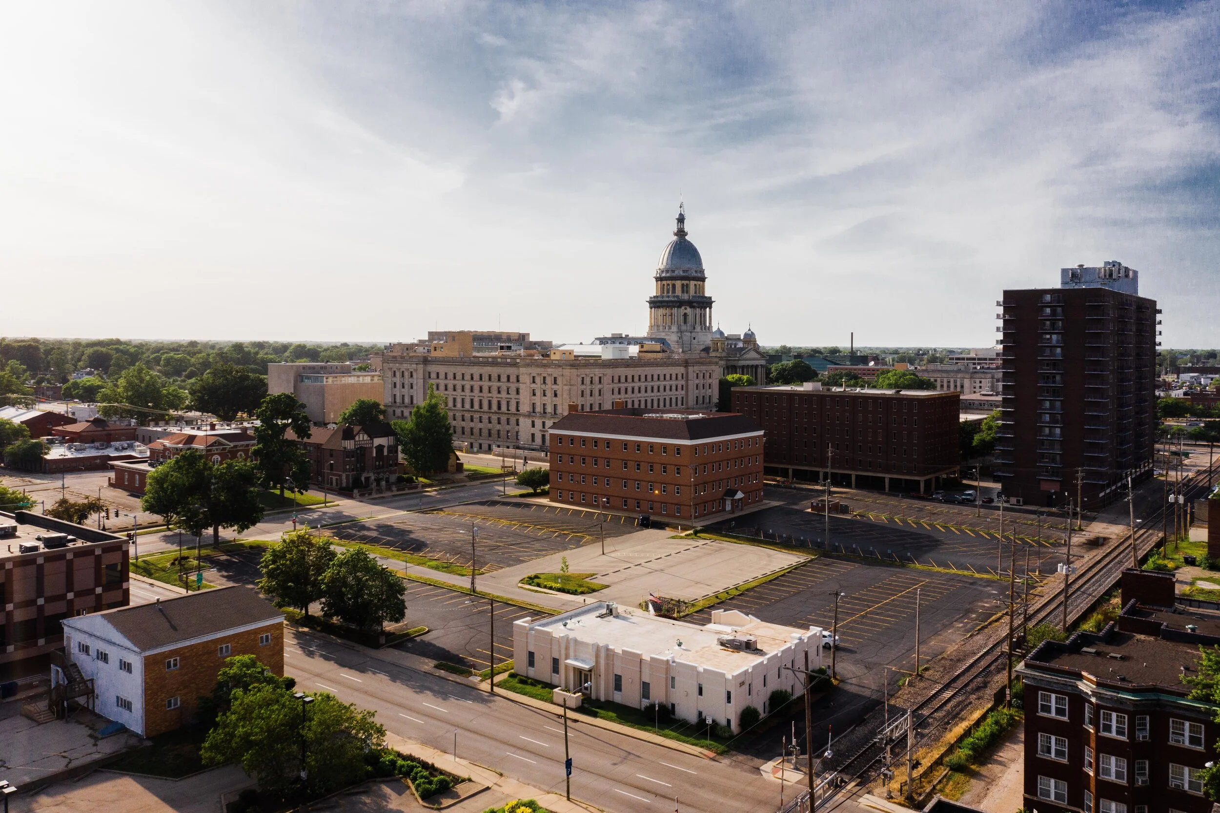 Springfield Illinois aerial real estate
