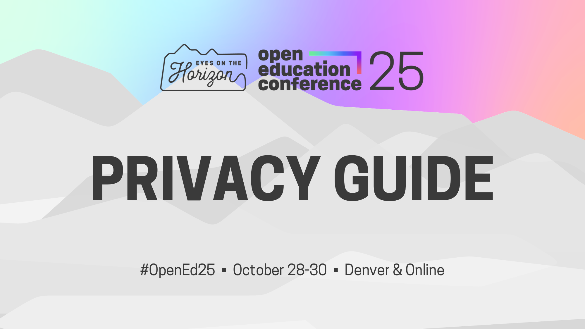 Managing Your Privacy at #OpenEd25