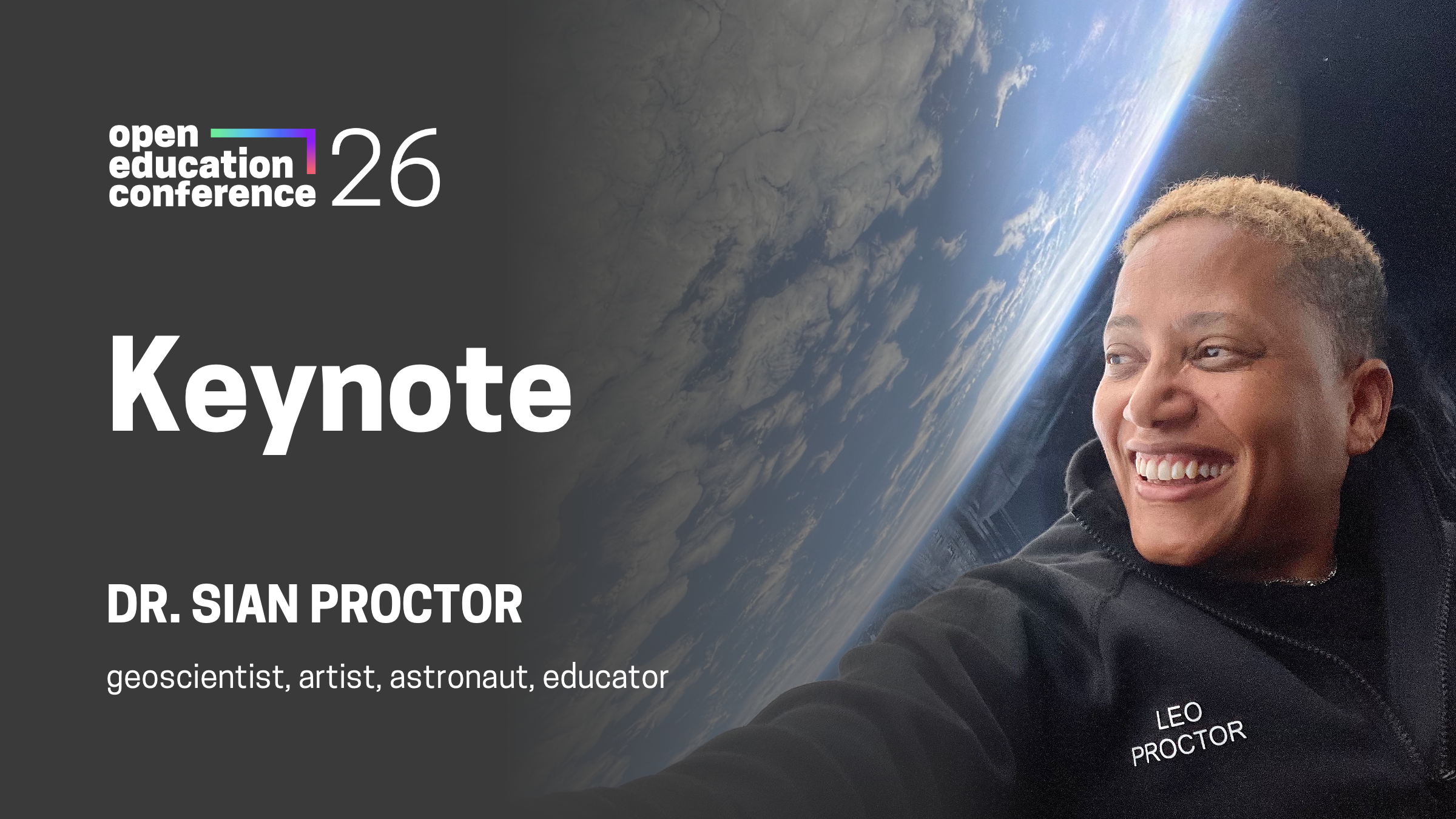 Keynote Announcement: Dr. Sian Proctor