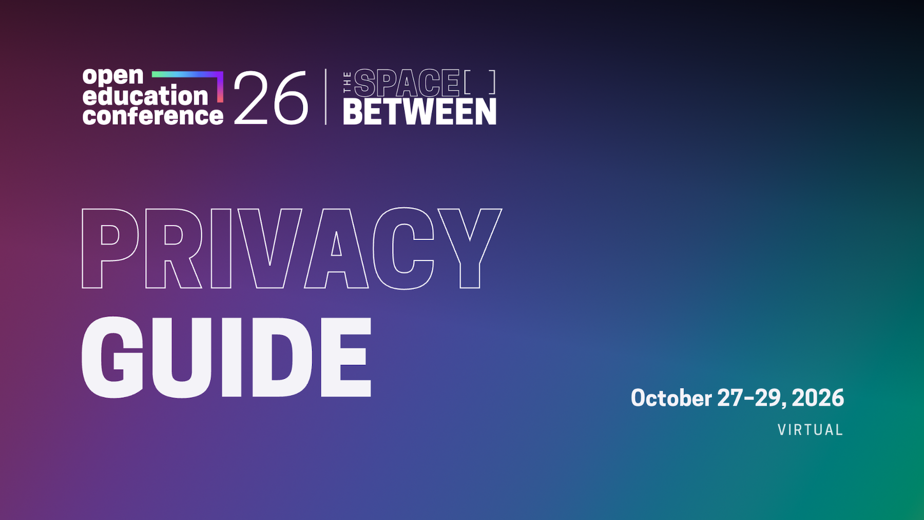 Managing Your Privacy at #OpenEd26