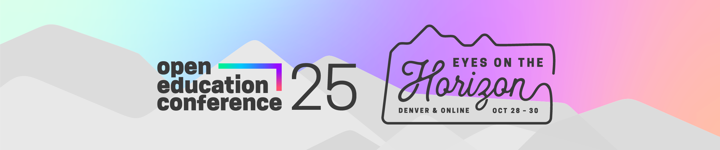 OpenEd25 Header With Mountains