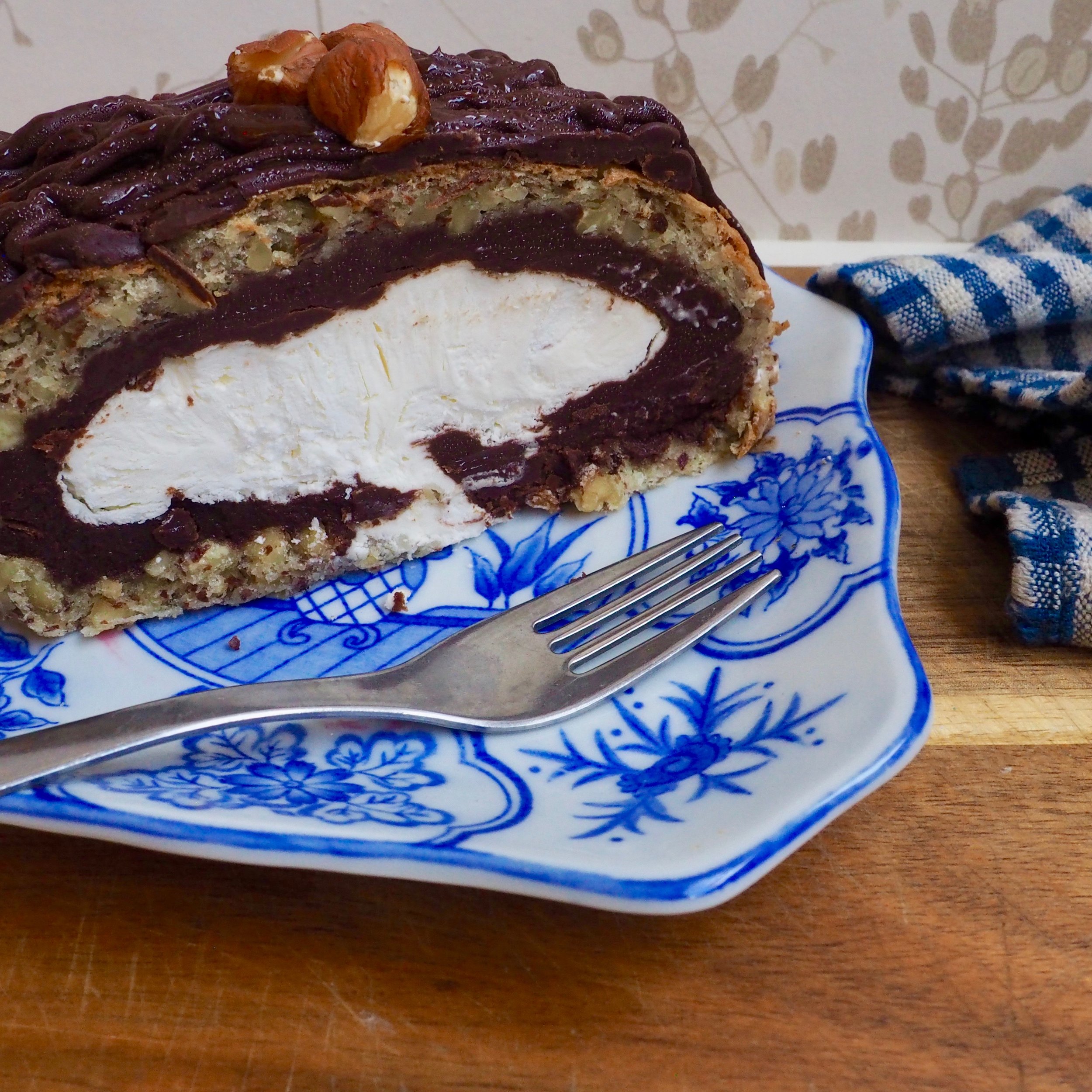 Gluten-Free Chocolate Hazelnut Roll Cake: A Decadent Delight--$75