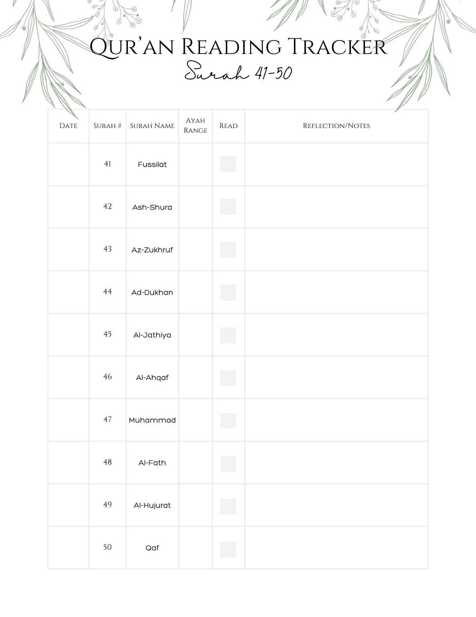 Qur'an Reading Tracker - Surah 41-50.jpg