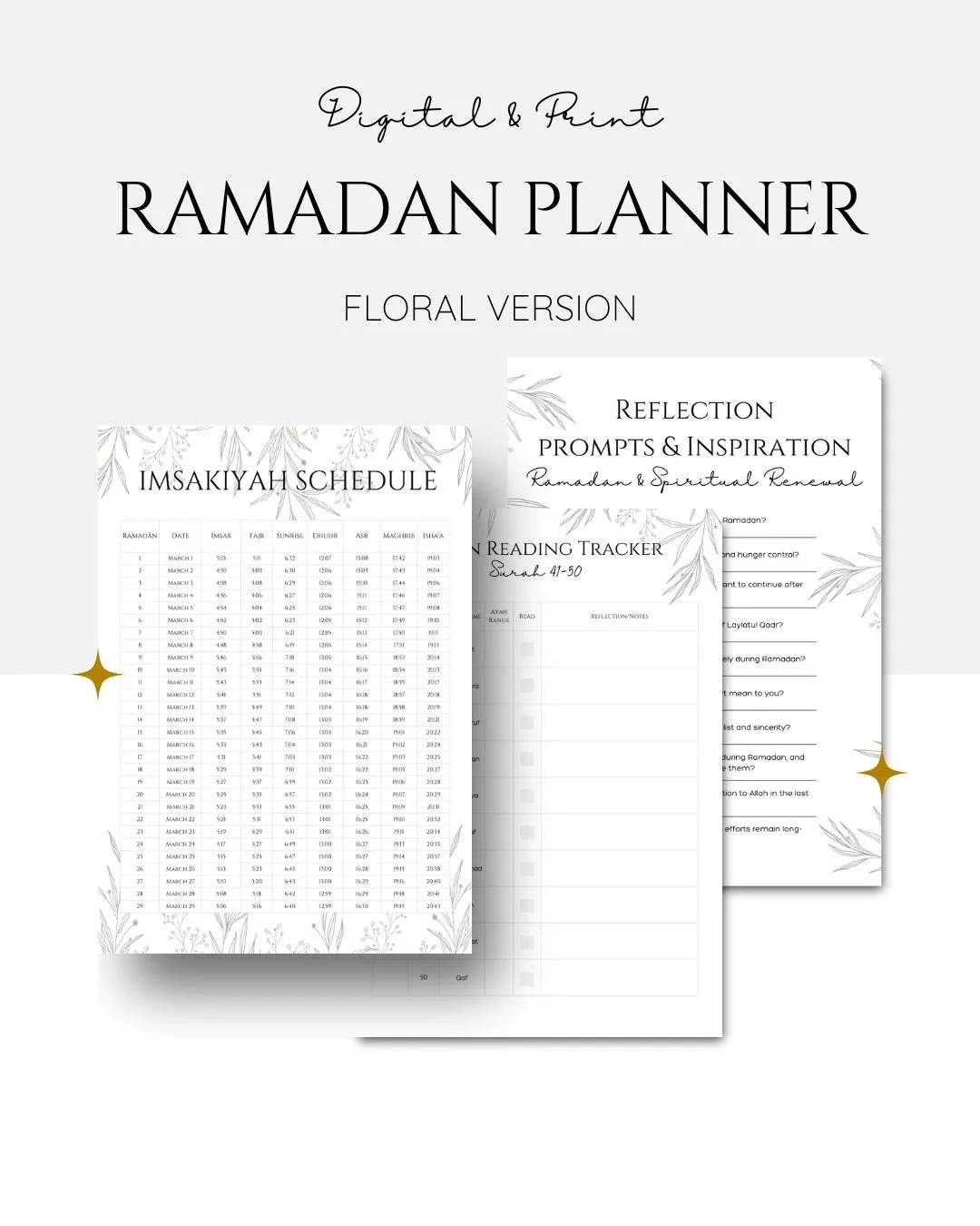Ramadan Planner - Floral