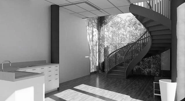 1st Floor Rendering &mdash; Yoga Retreat &mdash;&mdash;&mdash;&mdash;&mdash;&mdash;&mdash;&mdash;&mdash;&mdash;&mdash;&mdash;&mdash;&mdash;&mdash;
#interiordesign #studentwork #revit #architecture #designs #dominohouse #floorplan #creativesuite