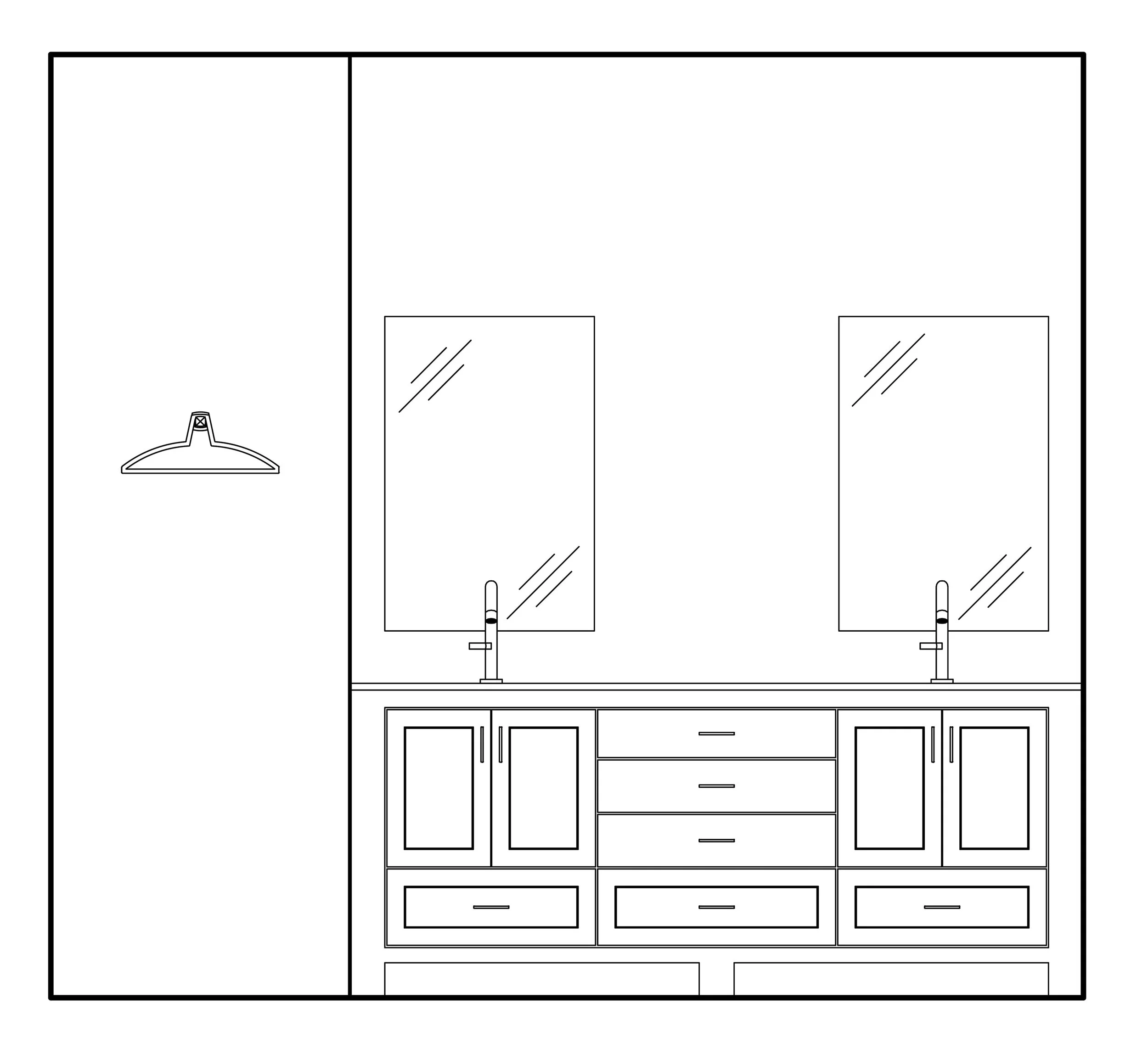 Vanity Interior Elevation