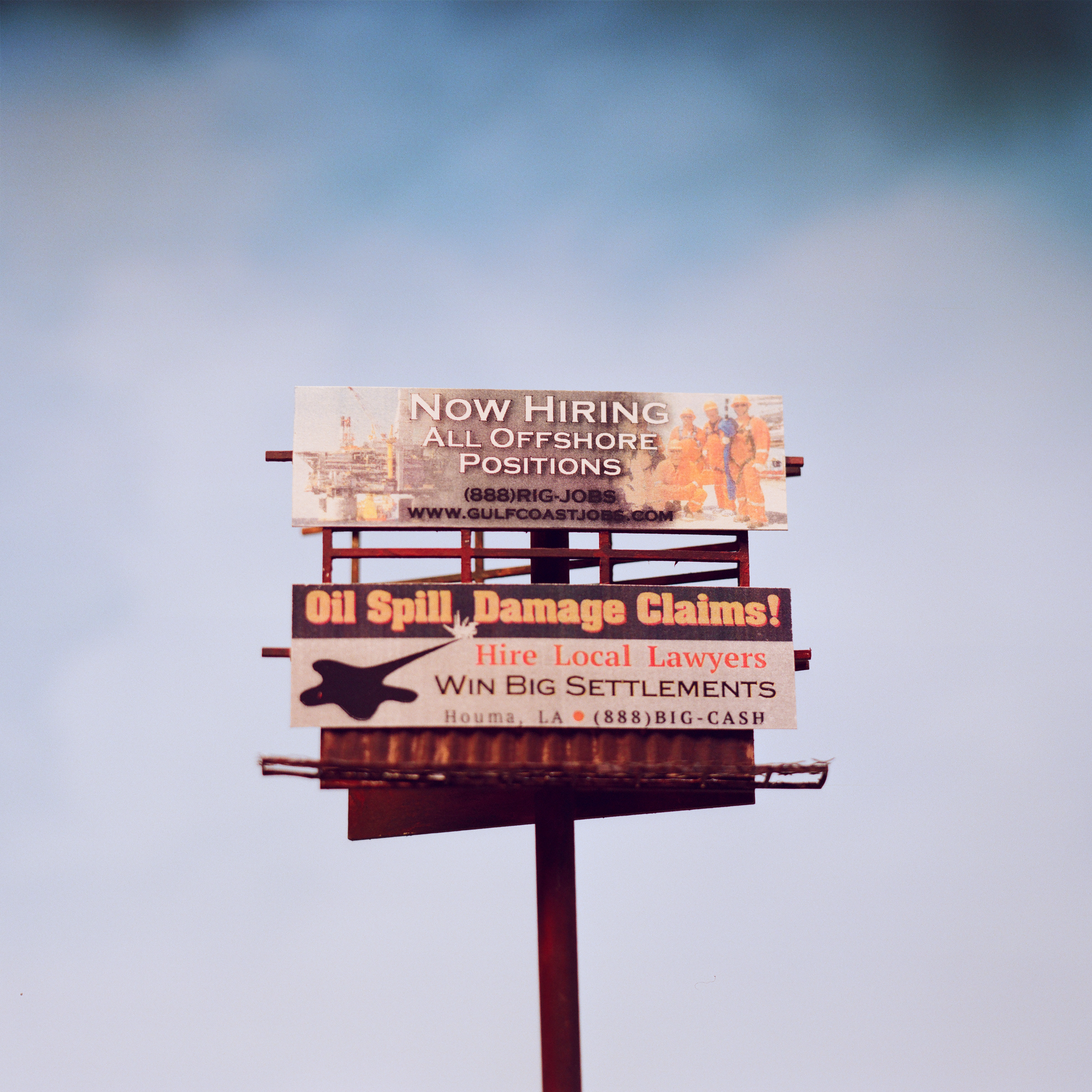 Houma Billboard - 2025, 120 Film Photograph