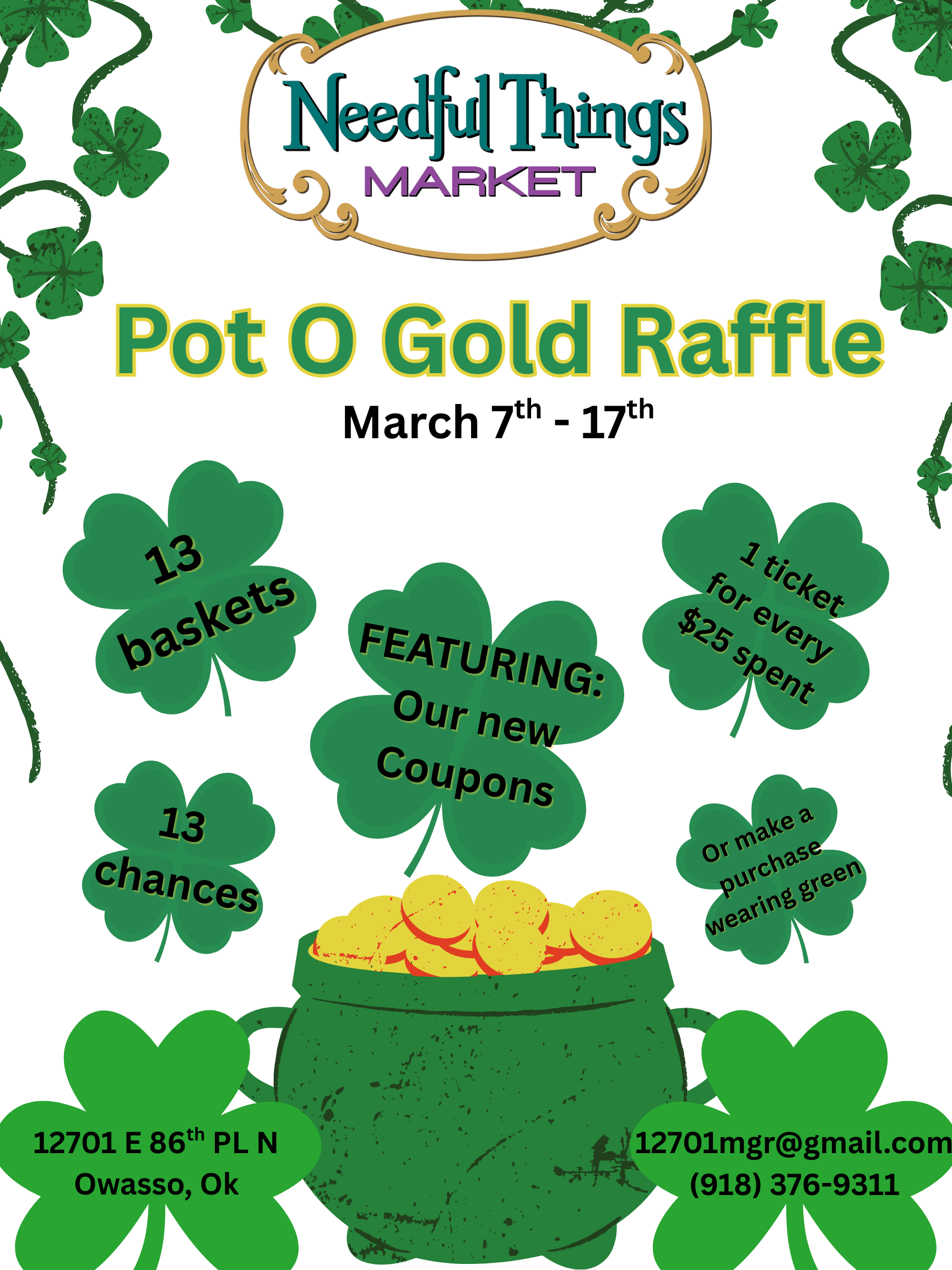 St Patrick Raffle