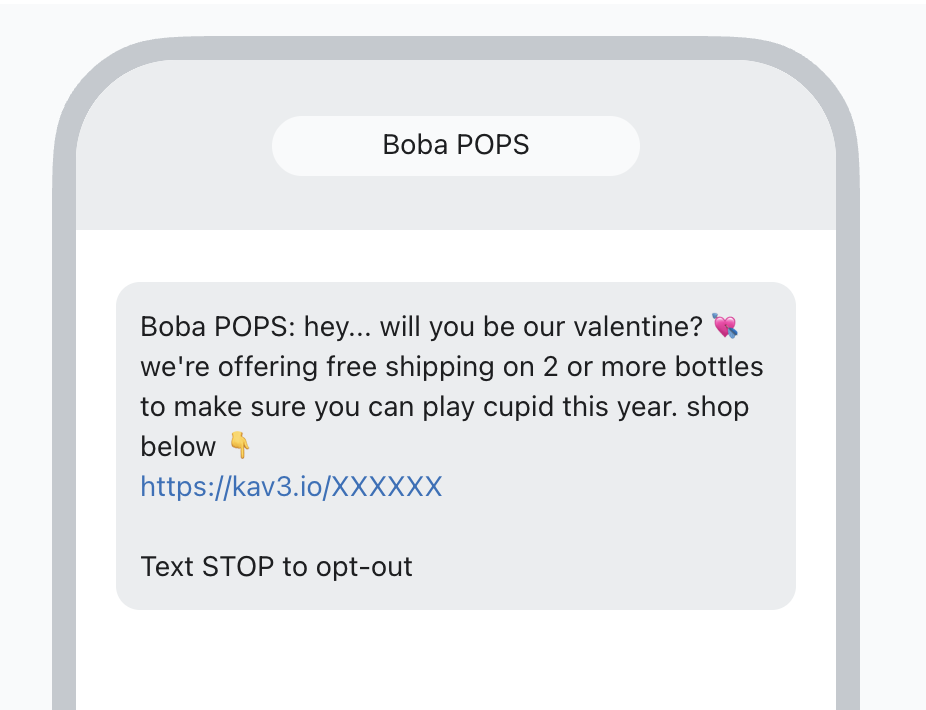 Boba POPS SMS Campaigns
