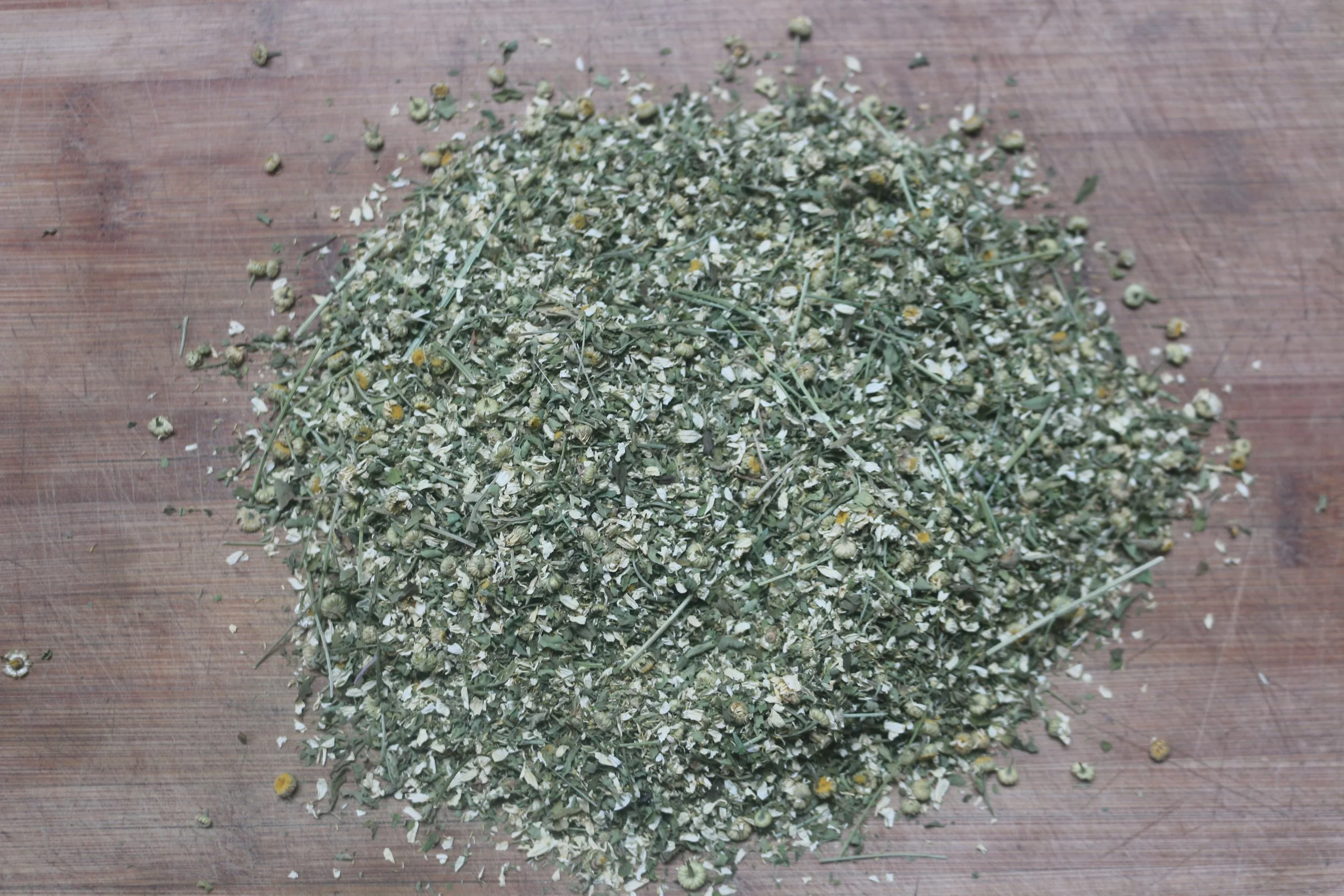 Feverfew, Tanacetum parthenium, Dried