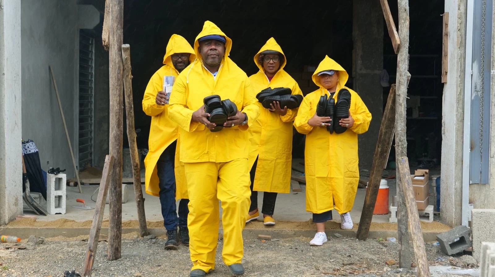 Dominican Republic Receives Shoes as Hurricane Passes