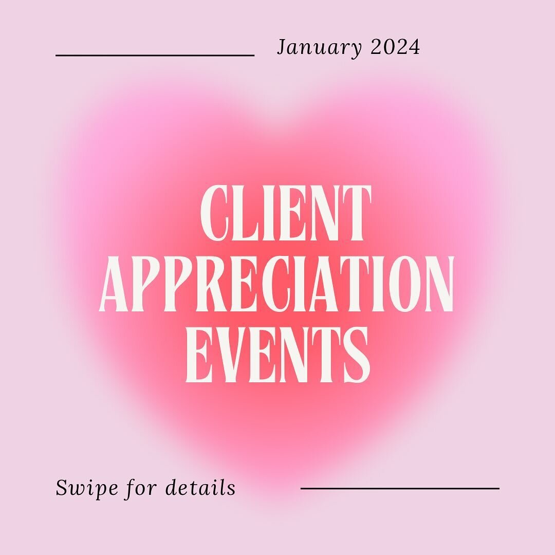 Hi XCREW!

I&rsquo;m excited to be bringing you all TWO Client Appreciation Events this month!! Space is limited on both of these so you will want to book your spot quickly. These events are both free to clients as a special thank you this month!

EV