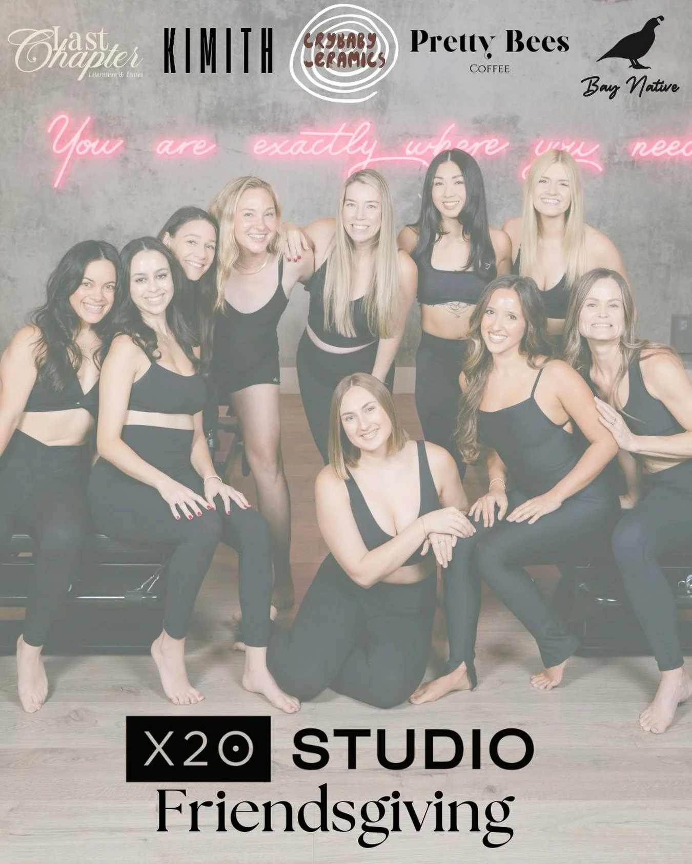 Introducing our vendors for our Friendsgiving holiday event this Friday ✨

Grab a matcha or latte with @lastchaptercafe and @prettybeescoffee 🍵☕️

Get a little holiday shopping done with @kimithbrand workout sets, @baynativeclothingcompany jewelry a