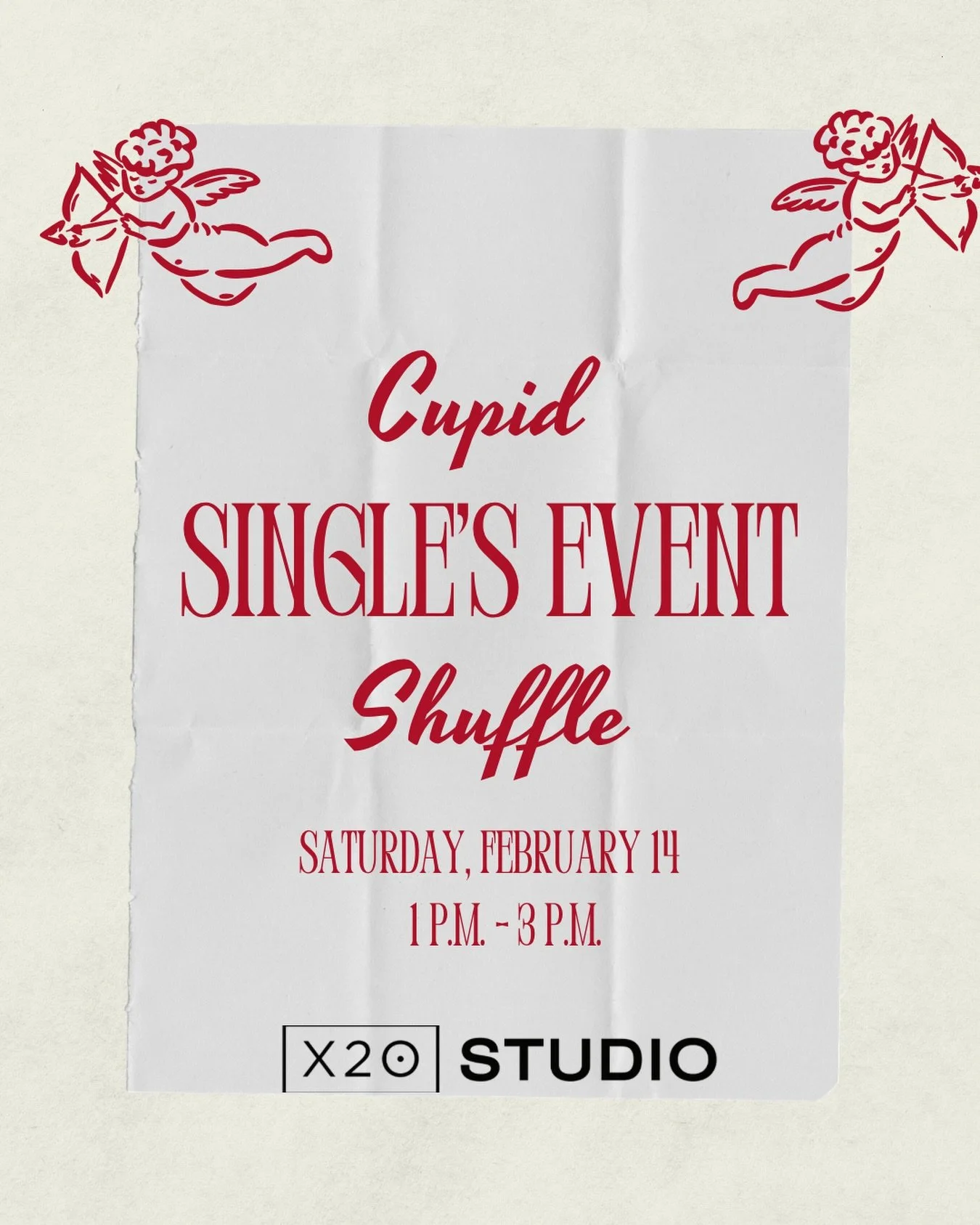 We get it, dating apps lack quality and speed dating is too formal. That&rsquo;s why we&rsquo;re bringing you our first-annual Cupid Shuffle singles event! 💕

Here&rsquo;s how it works:

💘 6 guys and 6 gals will be chosen from our sign ups

💘 The 