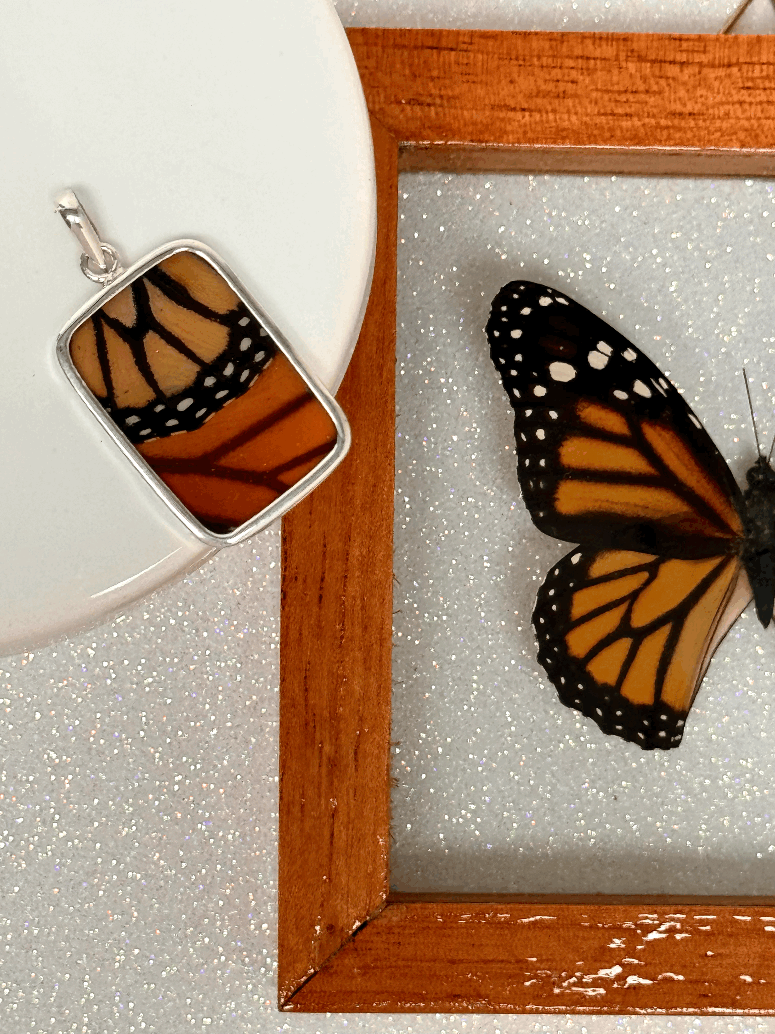 Monarch Wing Pendant