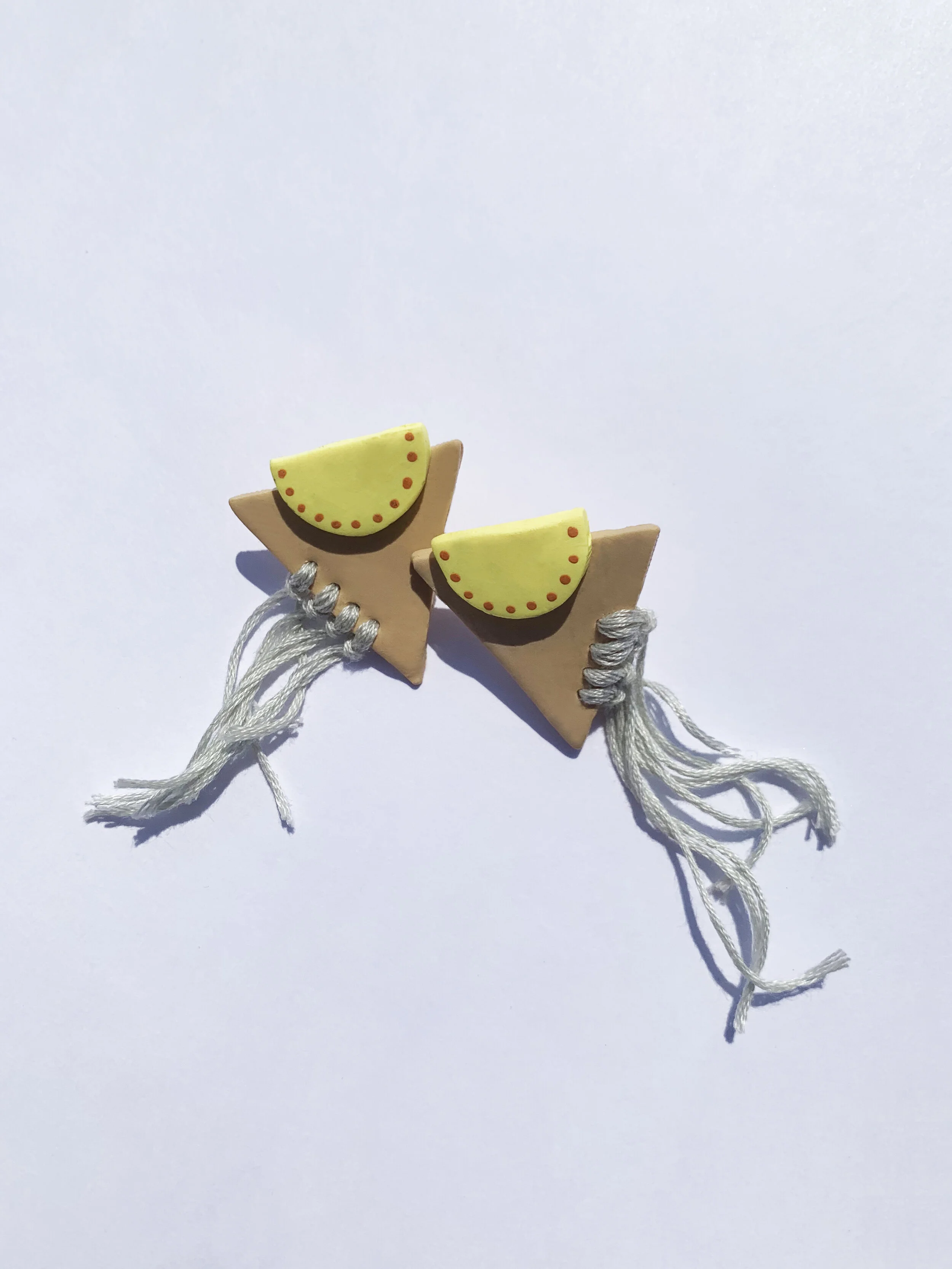 Geometric Tassel Earrings