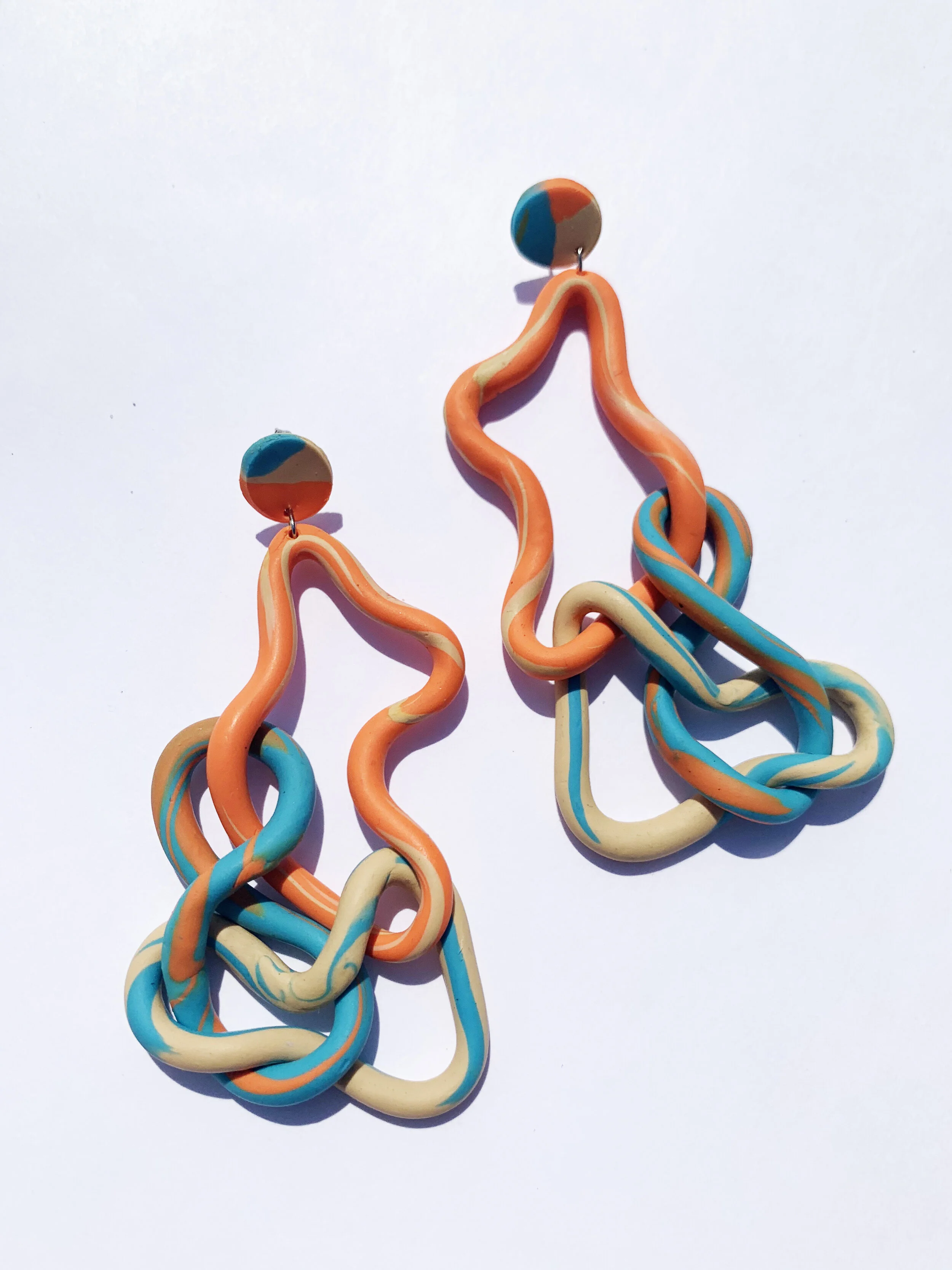 Interlooped Abstract Earrings