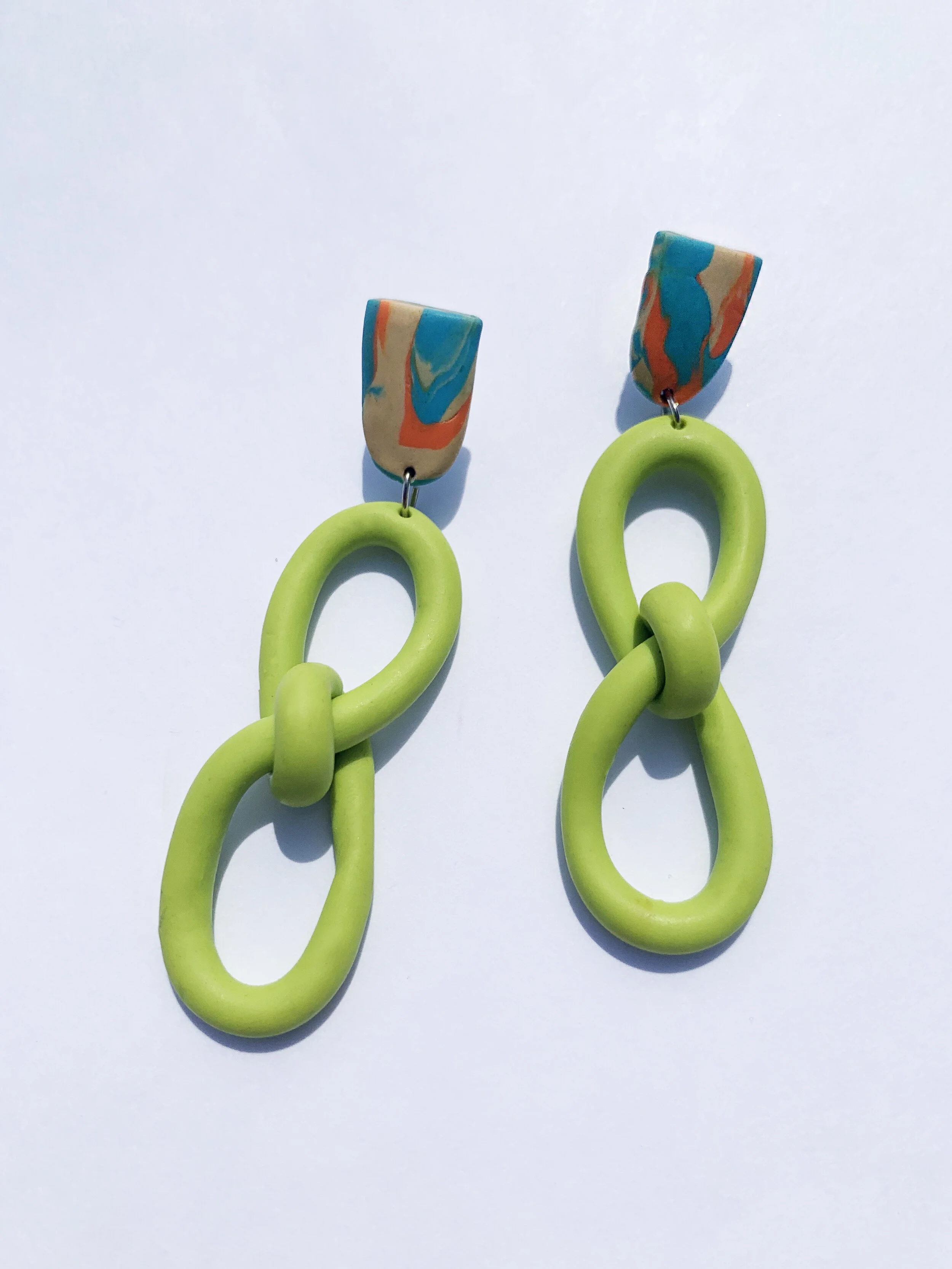 Colorful Knot Earrings