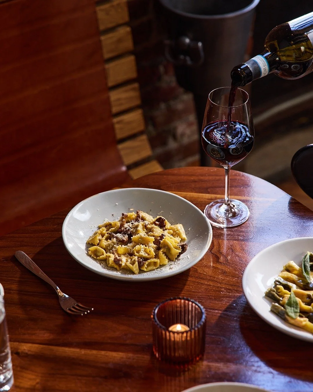 Love, Italian style: a bowl of pasta and the perfect pour. Guaranteed to be the best meal of the week. #WINNER