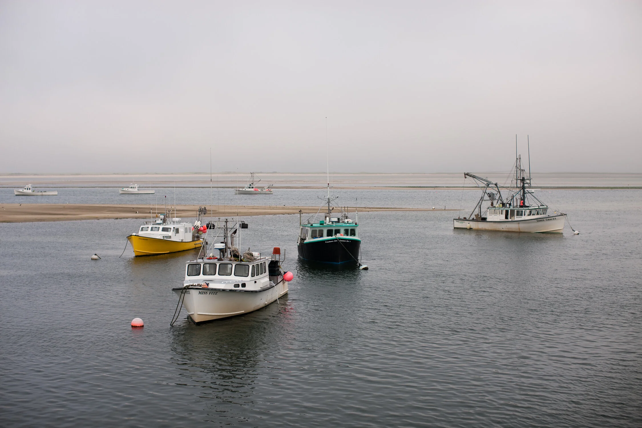 Fishing boats moored in Chatham