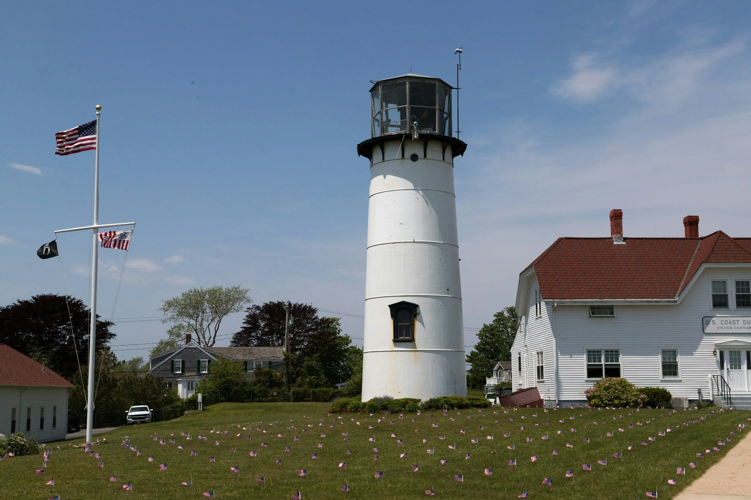 Chatham Lighthouse on a clear afternoon.