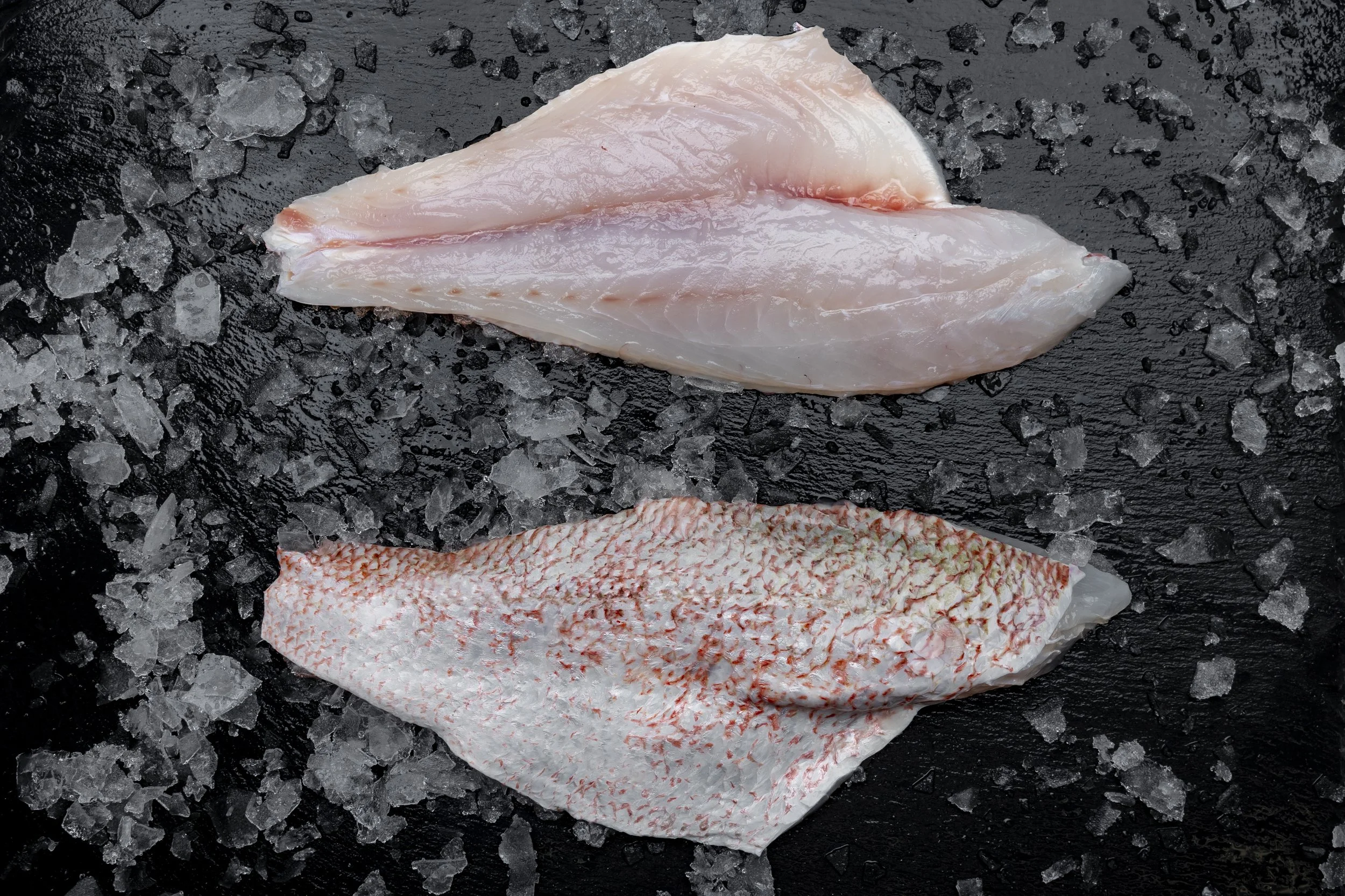 Snapper fillets ready to be cooked
