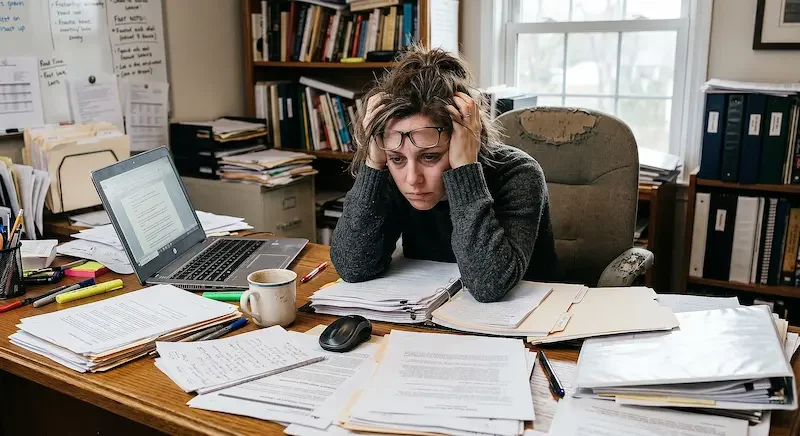 woman stressed Manage My Rental Property