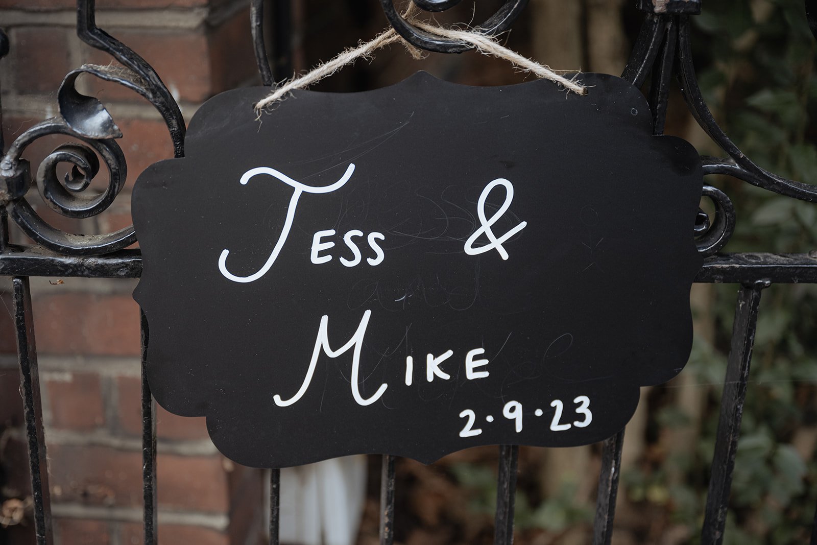 wedding sign.Winchester House, London. Images by Wildheart Photographer, London Wedding Photographer