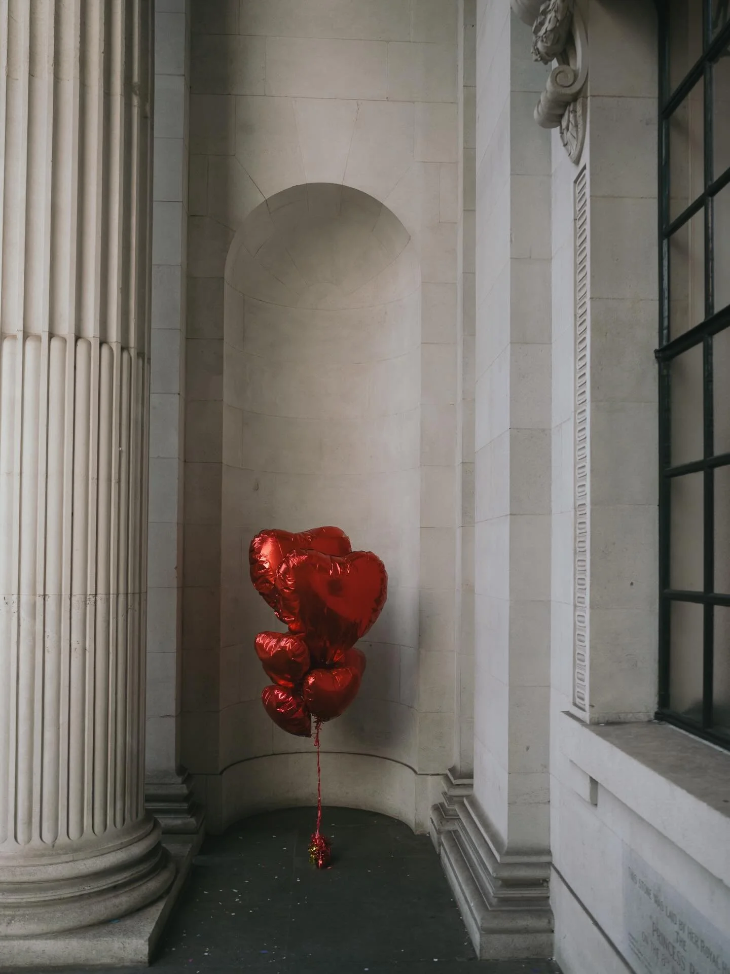 Love is in the London air ❤️

These little heart balloons found the perfect home under the iconic arches of Marylebone Town Hall ,one of the most romantic and recognisable wedding spots in the city.

Marylebone Town Hall has been hosting weddings sin