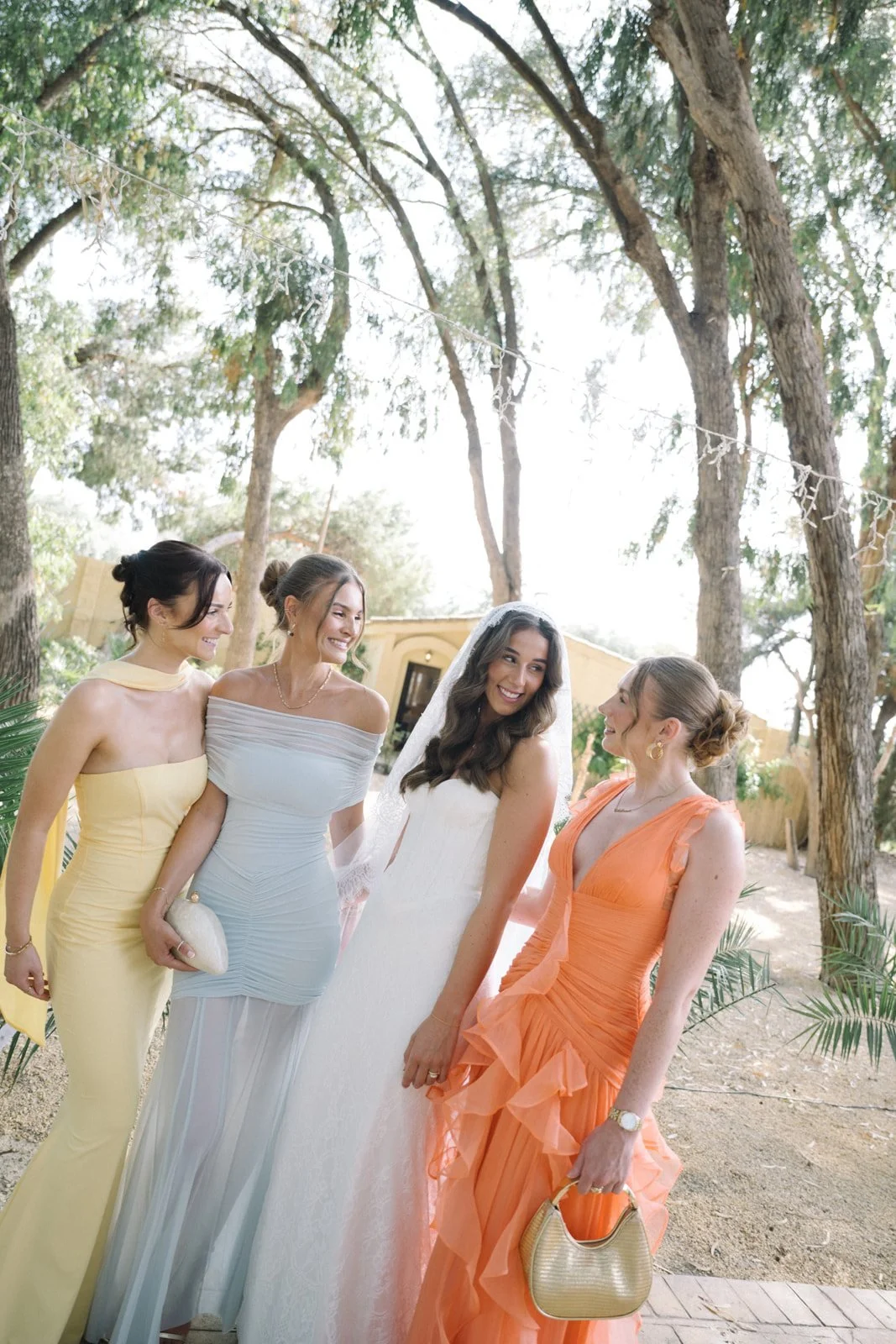 Candid moments with wedding guests in Spain