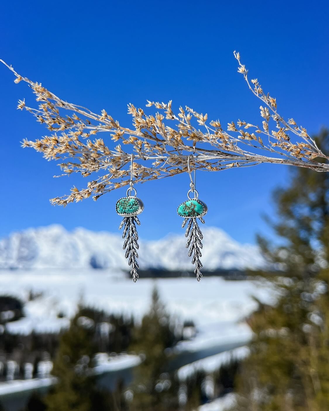 Hello Everyone, it&rsquo;s been a minute! I&rsquo;m going to have a small &ldquo;surprise&rdquo; shop update coming your way this Saturday at 9:30am MST! These little babes featuring Kingman Turquoise nuggets with cedar sprig castings will be availab