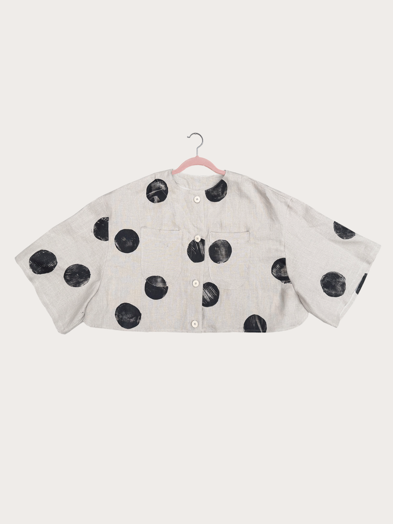 Odie Tee in Painted Polka Dots