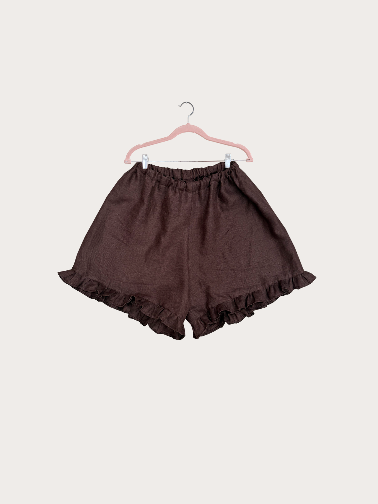 Market Shorts in Espresso Linen