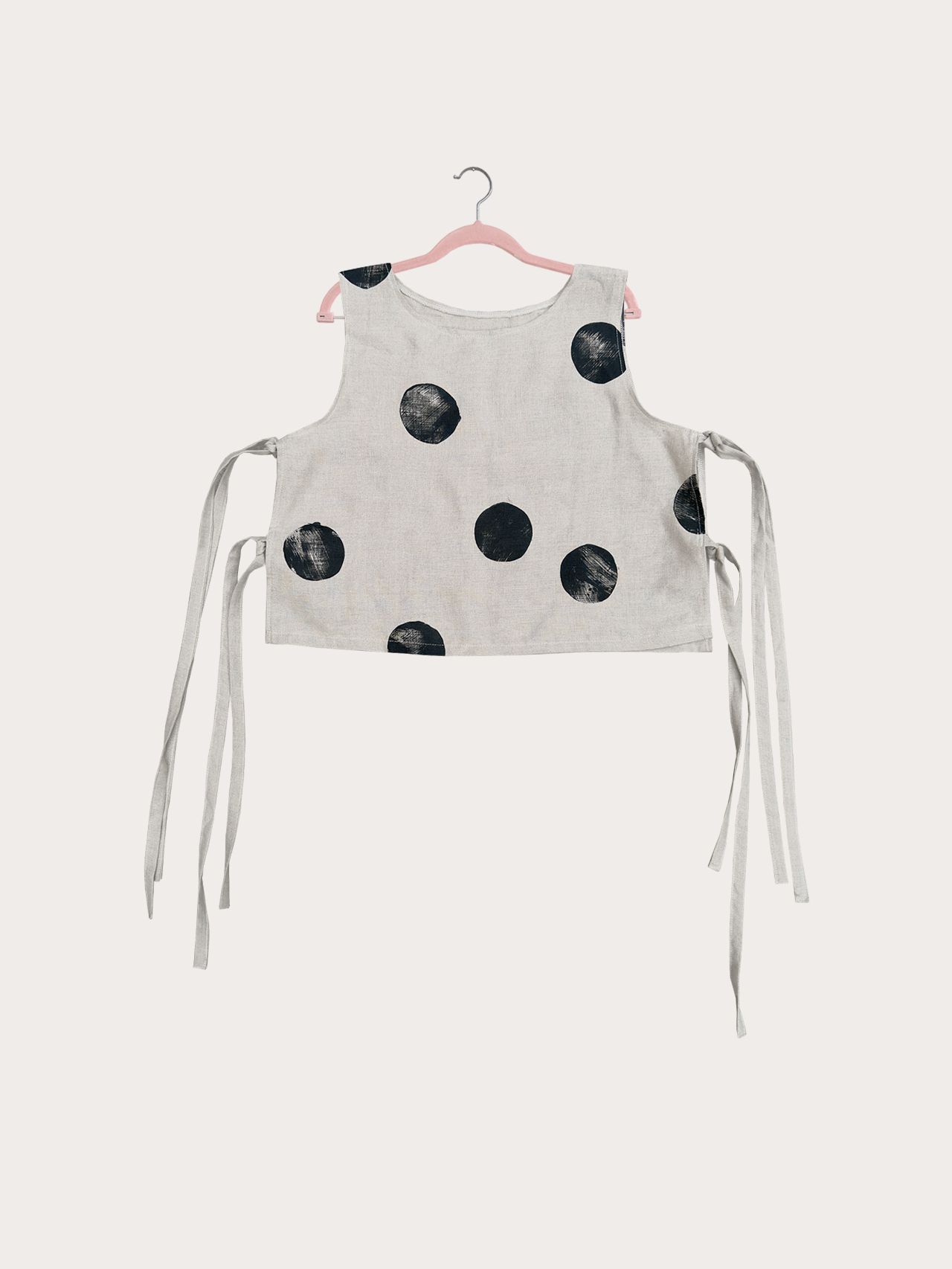 Indie Vest in Painted Polka Dots
