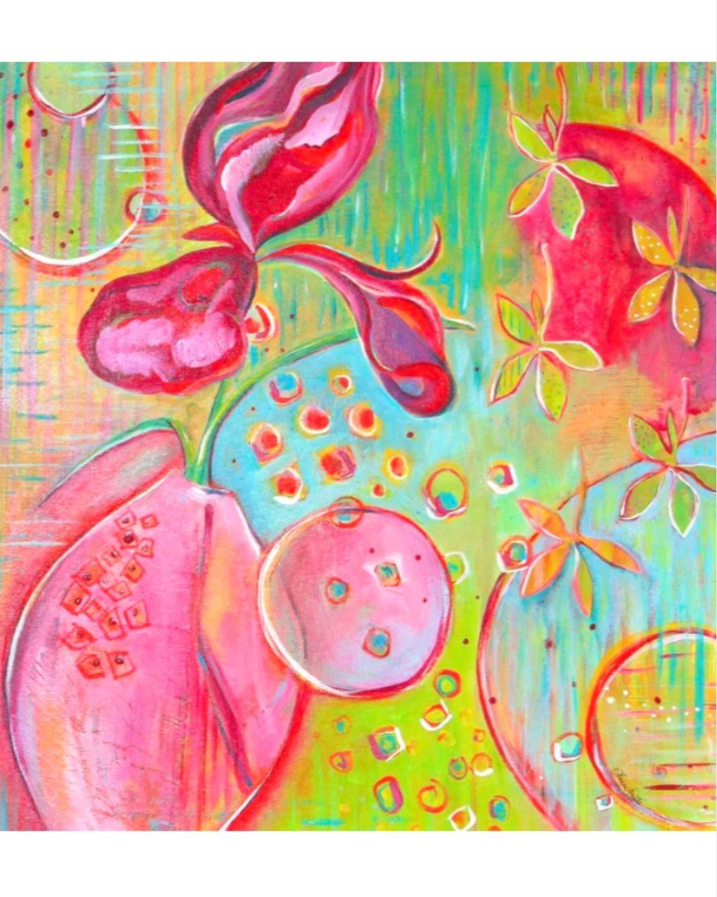 🌺Sunday Slowdown 🌺

Some moments deserve a little more attention. Here&rsquo;s another painting to pause with, breathe, and notice the details that make your heart lift.

This piece, Interconnection, is a quiet reminder to slow down&mdash;even if j